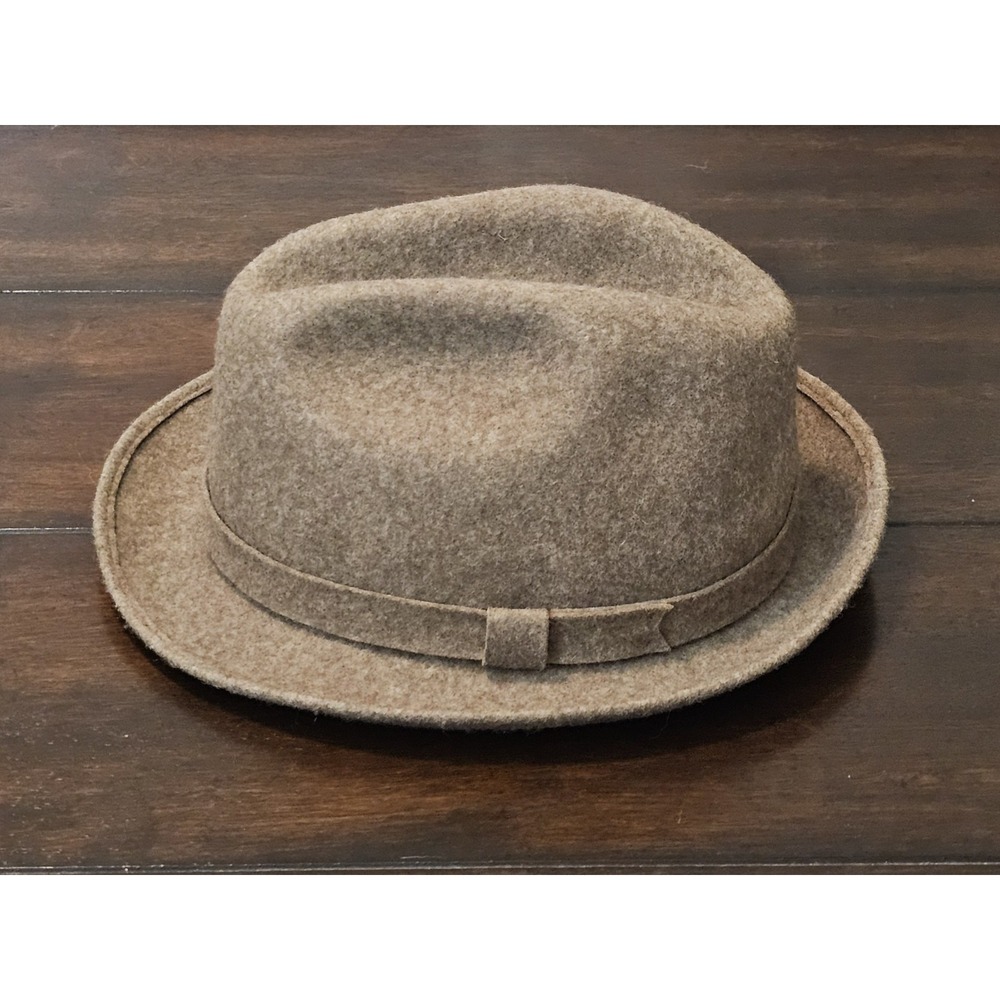 Vintage Pendleton Fedora Hat Brown Wool Banded A207-020 Size Medium 22" Diameter